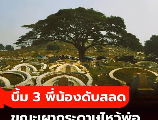 3 พี่น้องเผากระดาษทองไหว้พ่อ จู่ๆ ถูกระเบิดเผาทั้งเป็น! ที่แท้เป็นกับดักโหดของลุง